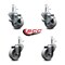 Service Caster Semi Steel Swivel Grip Ring Caster Set 43'' Wheels&7/16'' Stems-2 w/BRK, 4PK SCC-GR20S314-SSS-TLB-716138-2-S-2 - alternate 4